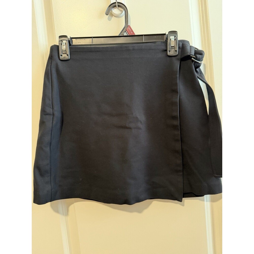SPANX Ponte Wrap Mini Skort Very Black D-Ring Belt Size Small Petite SP